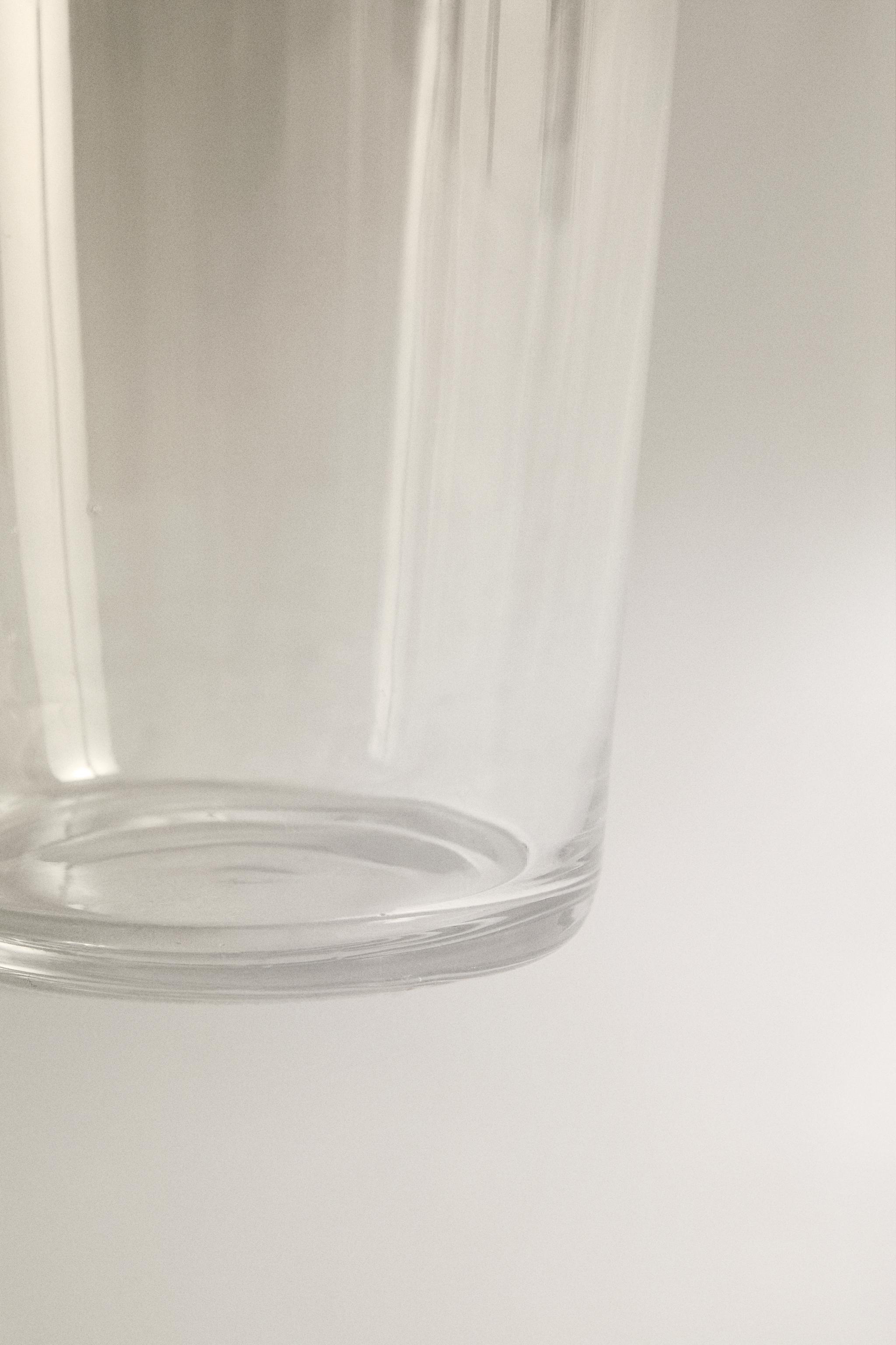 SET OF TALL GLASS TUMBLERS (SET OF 4